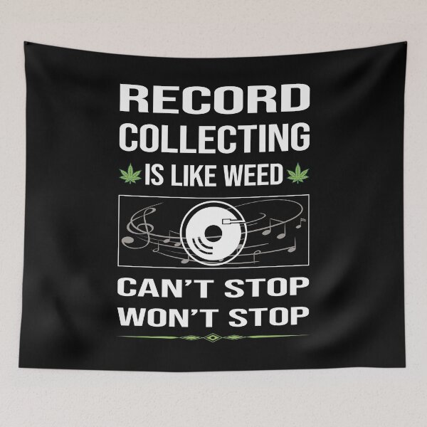 Item preview, Funny Can't Stop Record Collecting Records designed and sold by FulviaContreras.