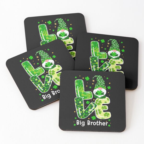 Item preview, Love Big Brother Gnome Lover Leopard Shamrock Patrick's Day designed and sold by Nena12312.