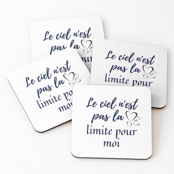 Item preview, Sky is not the limit for me - popular french quotes theme gifts (black) designed and sold by RebelliousRosee.