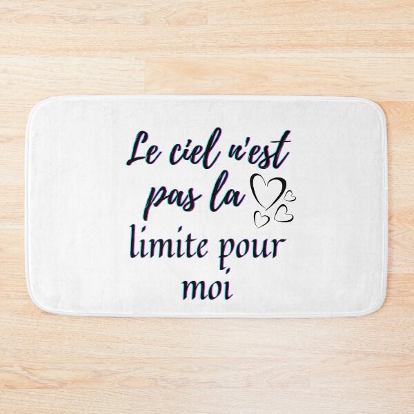 Item preview, Sky is not the limit for me - popular french quotes theme gifts (black) designed and sold by RebelliousRosee.