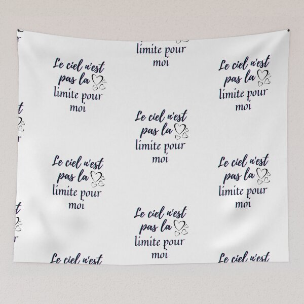 Item preview, Sky is not the limit for me - popular french quotes theme gifts (black) designed and sold by RebelliousRosee.