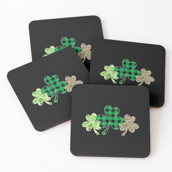 Item preview, Plaid Shamrock Leopard Camouflage Fun St Patricks Day designed and sold by Nena12312.