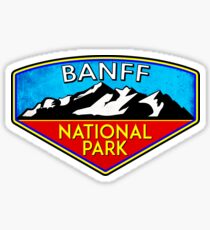BANFF NATIONAL PARK ALBERTA CANADA Skiing Ski Mountain Mountains Snowboard Boating Hiking 2 Sticker