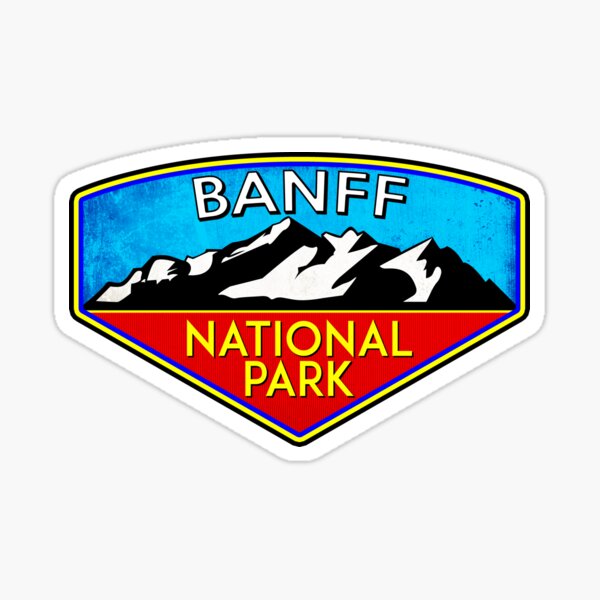 Item preview, BANFF NATIONAL PARK ALBERTA CANADA Skiing Ski Mountain Mountains Snowboard Boating Hiking 2 designed and sold by DESTINATIONS DECAL.