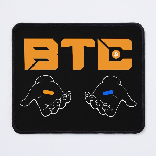 Item preview, Bitcoin BTC Matrix Orange Blue Pill designed and sold by Galaxy-Corner.
