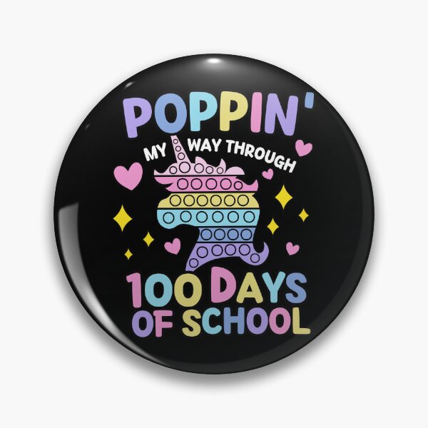 Item preview, Poppin my way through 100 days of school designed and sold by Store-Designify.