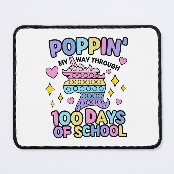 Item preview, Poppin my way through 100 days of school designed and sold by Store-Designify.