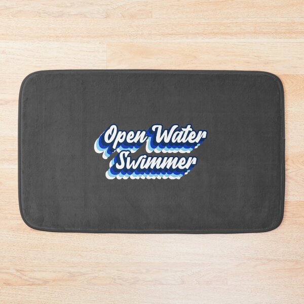 Item preview, Open Water Swimmer - Blue - Groovy Text - Wild Swimming Tees designed and sold by WildSwimming.
