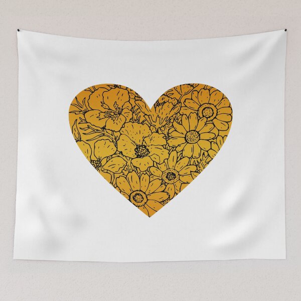 Item preview, FloralOrange Heart designed and sold by Mel Siva.