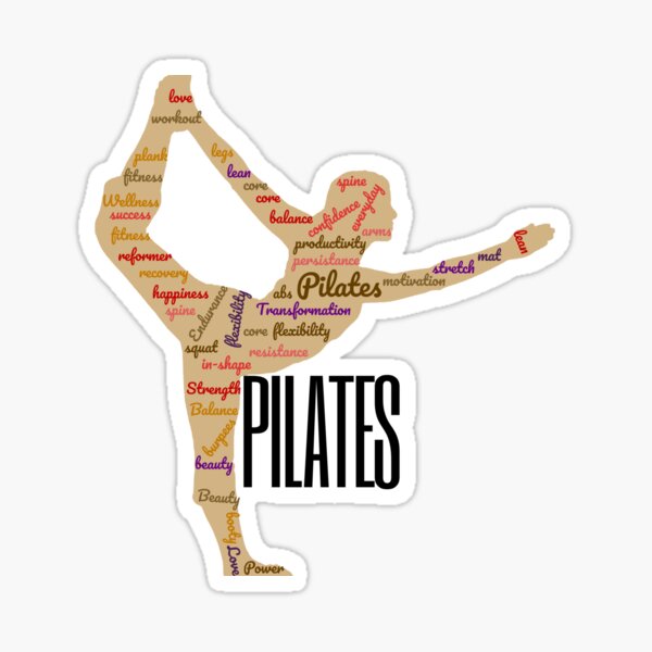 Pilates Quote Flexible Spine Workout Gift' Sticker