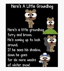 Happy Groundhog Day In Canada Photographic Print