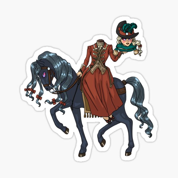 Dullahan Headless Horsewoman Rider MONSTER GIRLS Series I Sticker
