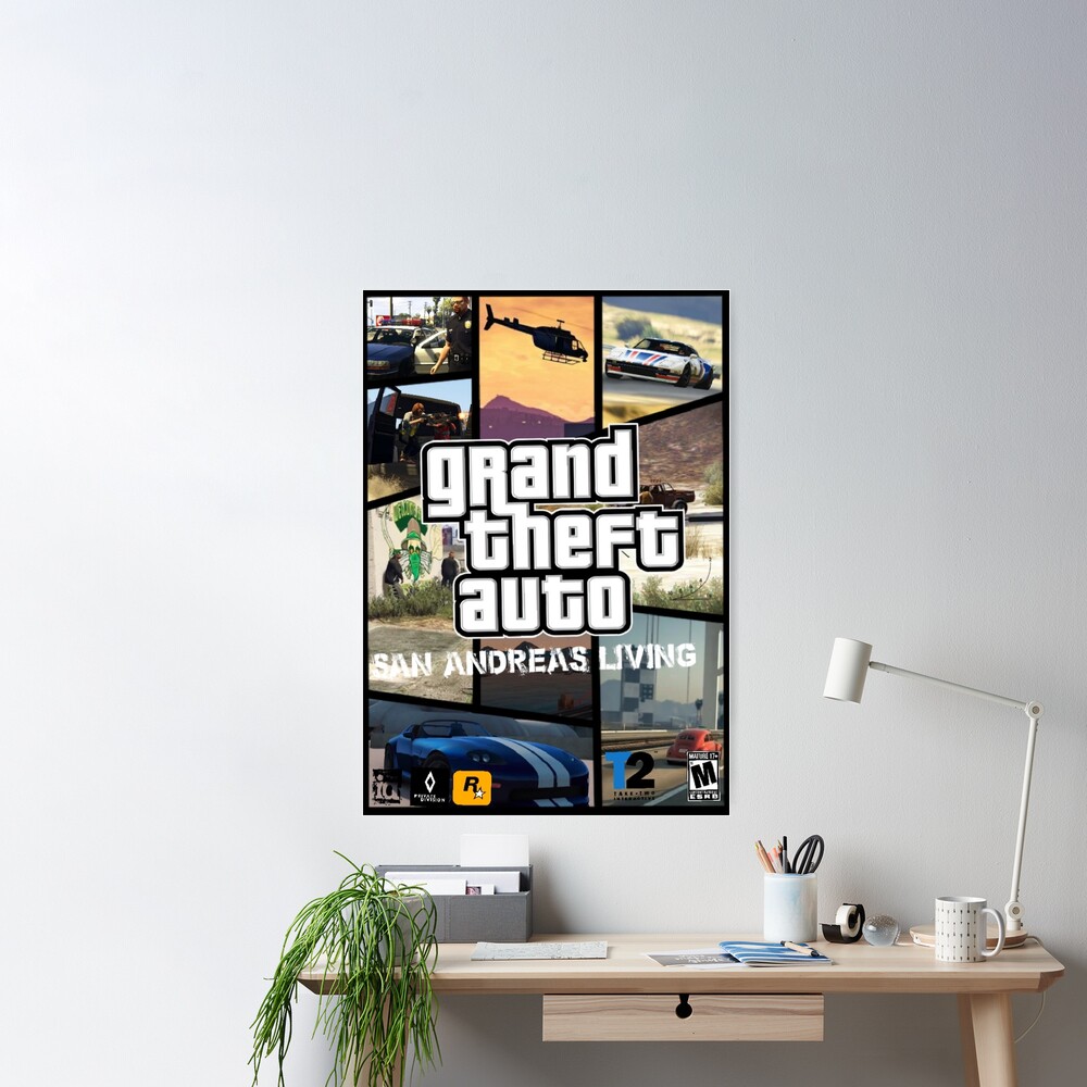 San Andreas Video Games Artwork Poster for Sale by Liquid-Art