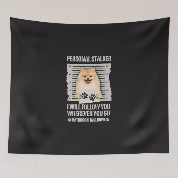 Item preview, Personal Stalker Pomeranian Long Sleeve T-Shirt designed and sold by MatthiasVossing.