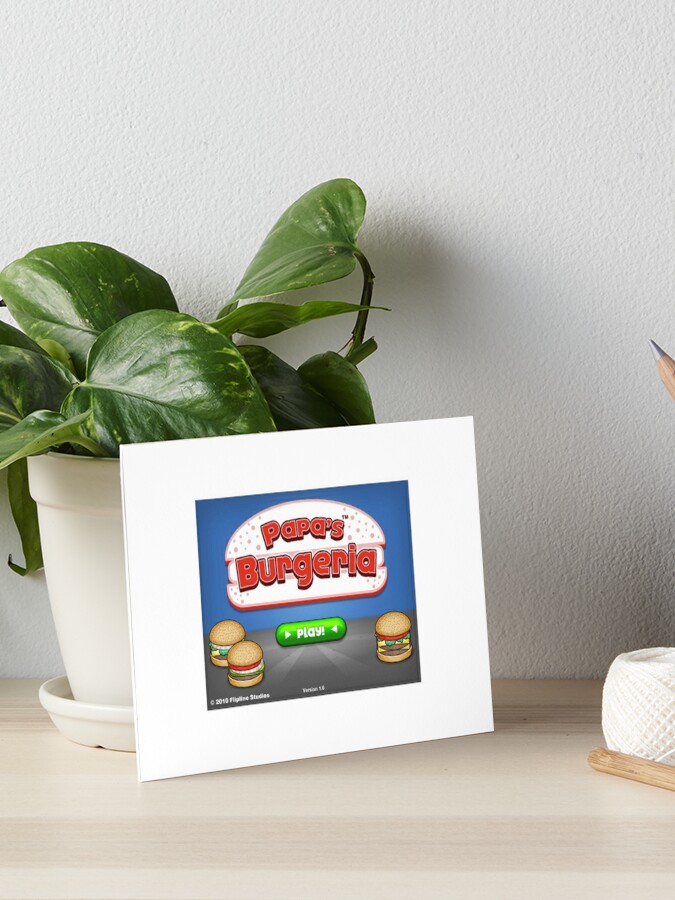 papa's burgeria Greeting Card for Sale by annaschaidler