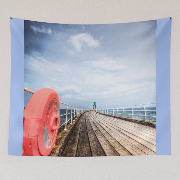 Item preview, Whitby Pier, Moody Sky designed and sold by Paul Thompson Photography.