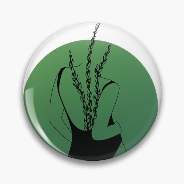 Item preview, Creces Niña - Mujer Flores Cuerpo (Verde) designed and sold by SpaceEnhance.
