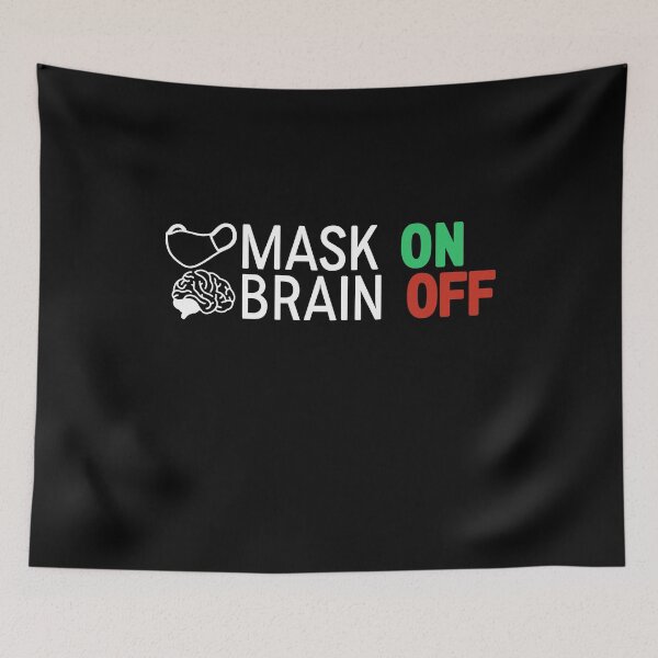 Item preview, Funny Mask On Brain Off, Sarcastic Students  designed and sold by NiceTees2021.