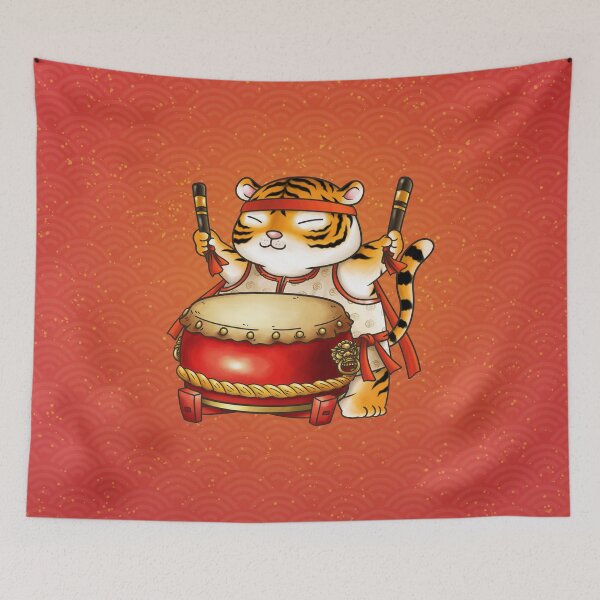 Item preview, Fat Tiger Drummer of CNY designed and sold by Takeda-art.