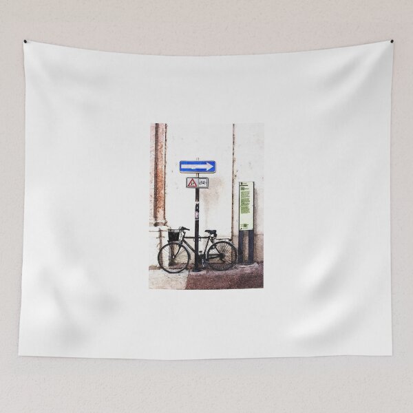 Artikelvorschau, Fahrrad und Straßenschild entworfen und verkauft von Giuseppe Cocco.