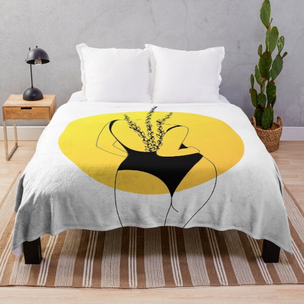 Item preview, You Grow, Girl - Woman Flowers Body (Bright Yellow) designed and sold by SpaceEnhance.