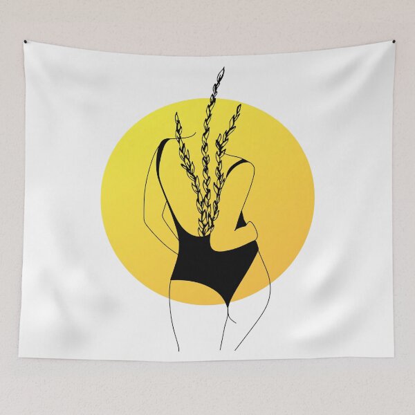 Item preview, You Grow, Girl - Woman Flowers Body (Bright Yellow) designed and sold by SpaceEnhance.