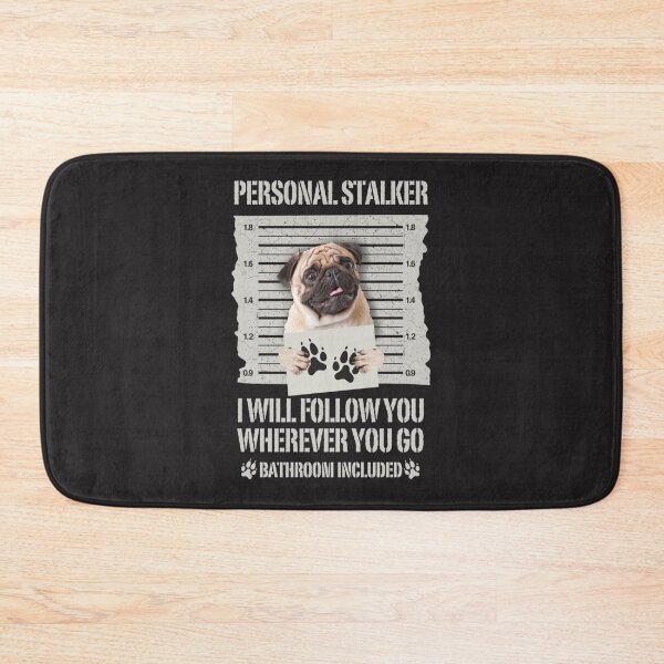 Item preview, Personal Stalker Pug Long Sleeve T-Shirt designed and sold by MatthiasVossing.