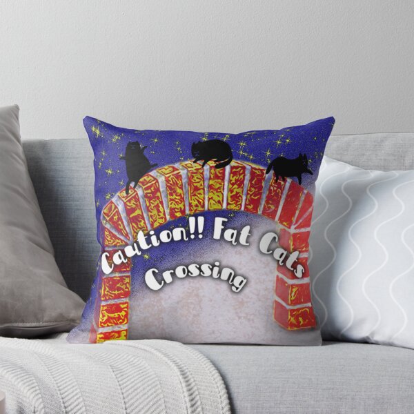 Item preview, Caution! Fat Cats Crossing designed and sold by RoxanneG.