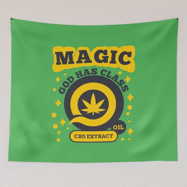 Item preview, God has class magic CBD oil motif designed and sold by vibeno1.