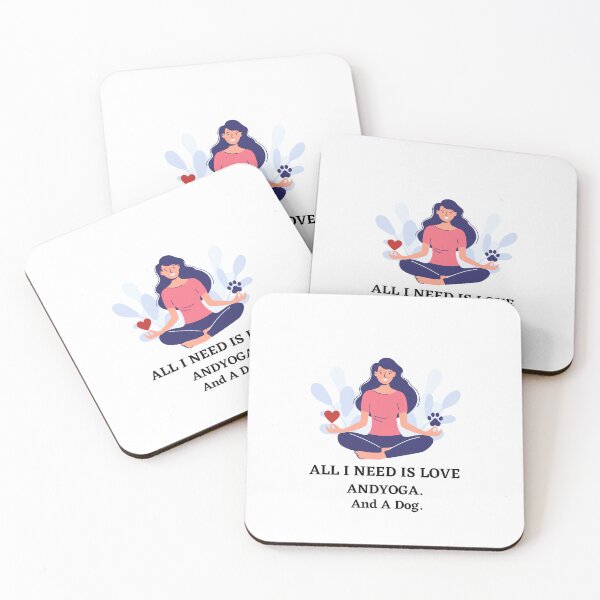 Item preview, All I Need Is Love And Yoga And A Dog designed and sold by Issa ★★★★★.