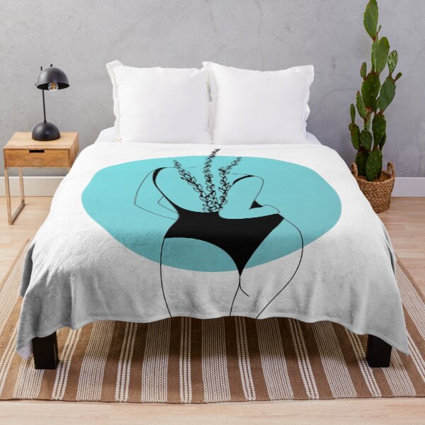 Item preview, You Grow, Girl - Woman Flowers Body (Light Blue) designed and sold by SpaceEnhance.