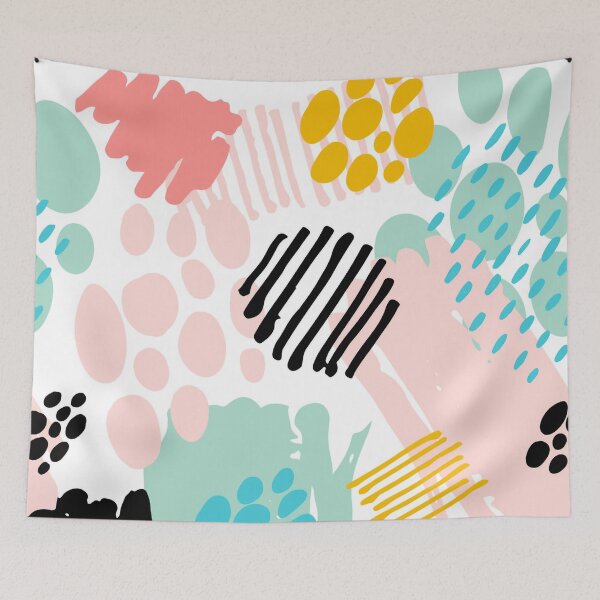Item preview, Cute Abstract Boho Painting Pattern designed and sold by LouisMorgan.