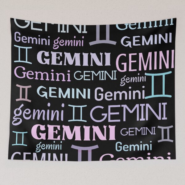 Item preview, Gemini Zodiac Sign All Over Pattern designed and sold by Hellofriendco.