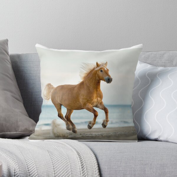 Haflinger horse Throw Pillow