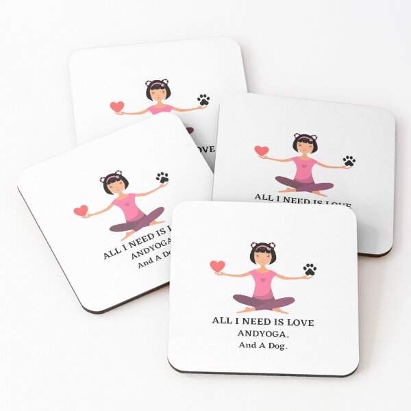 Item preview, All I Need Is Love And Yoga And A Dog designed and sold by Issa ★★★★★.