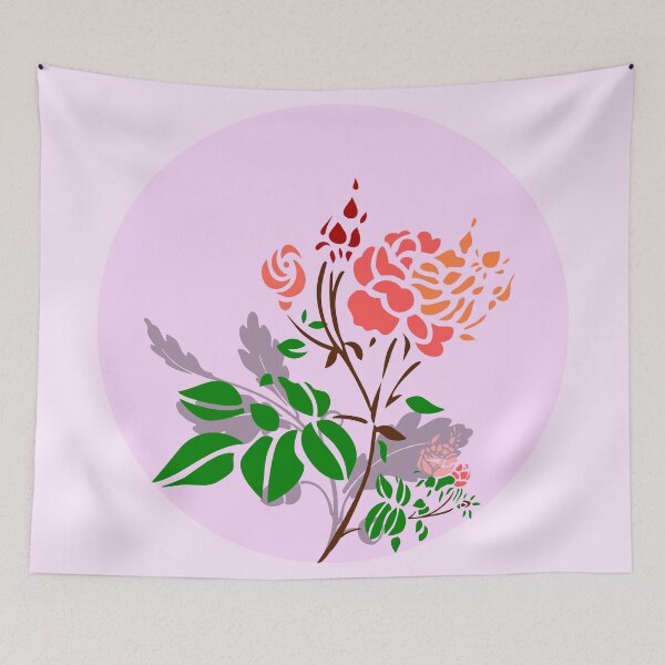 Item preview, Floral Pink Circle designed and sold by Bennymp.