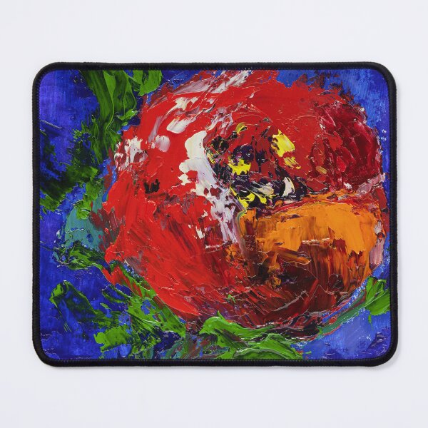Item preview, Red Peony Flower Abstract Oil Painting Print designed and sold by NatalyMak.
