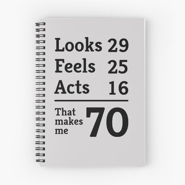 Item preview, Looks 29. Feels 25. Acts 16. That makes me 70 designed and sold by mania.