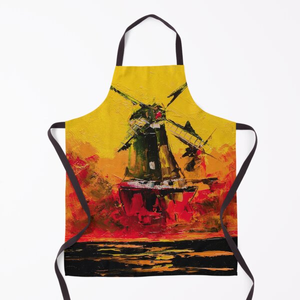 Item preview, Old Windmill Oil Painting Print designed and sold by NatalyMak.