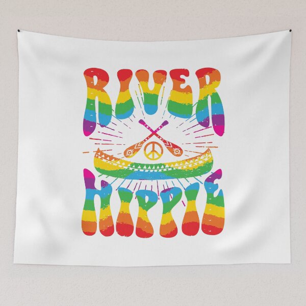 Item preview, River Hippie Rainbow Canoe designed and sold by jaygo.