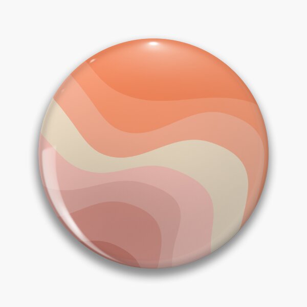 Aperçu de l'œuvre Vagues de style rétro rose et orange créée et vendue par BattaAnastasia.