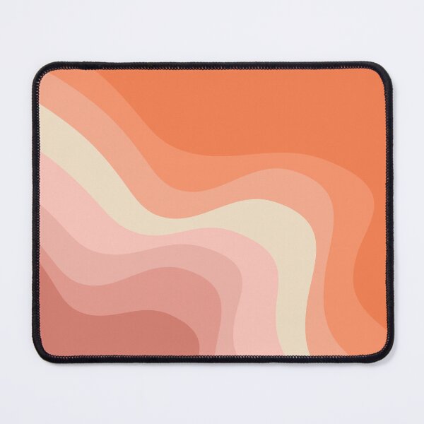 Vista previa del artículo con la obra «Ondas de estilo retro rosa y naranja», diseñado y vendido por BattaAnastasia.
