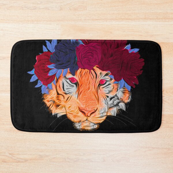 Item preview, Tiger With Flowers, Tiger-Cat, Oil Paints designed and sold by Maculele.