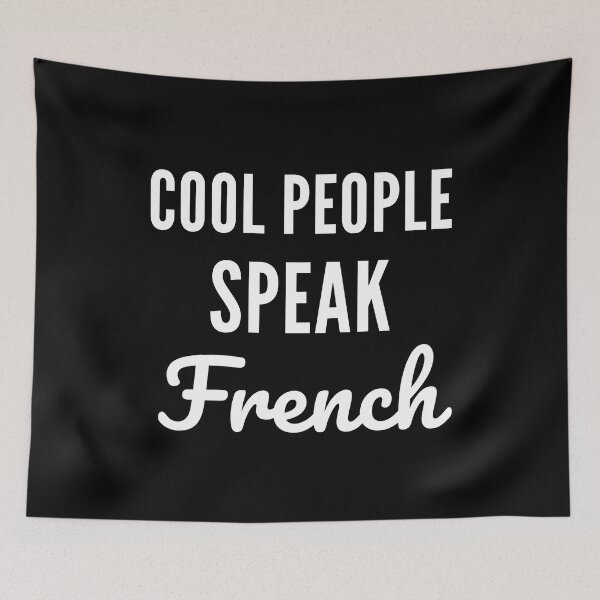 Item preview, Cool people speak French - Funny French quotes designed and sold by ItsMeAmour.