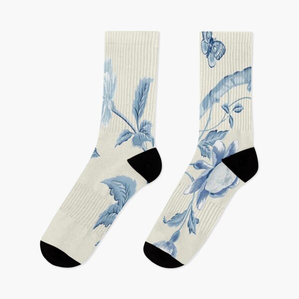 Item preview, Royal Blue Elegant Chinoiseries Style Beautiful Birds & Flowers designed and sold by WearWolfDesigns.
