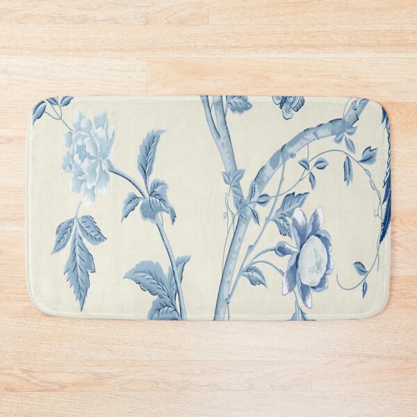 Item preview, Royal Blue Elegant Chinoiseries Style Beautiful Birds & Flowers designed and sold by WearWolfDesigns.