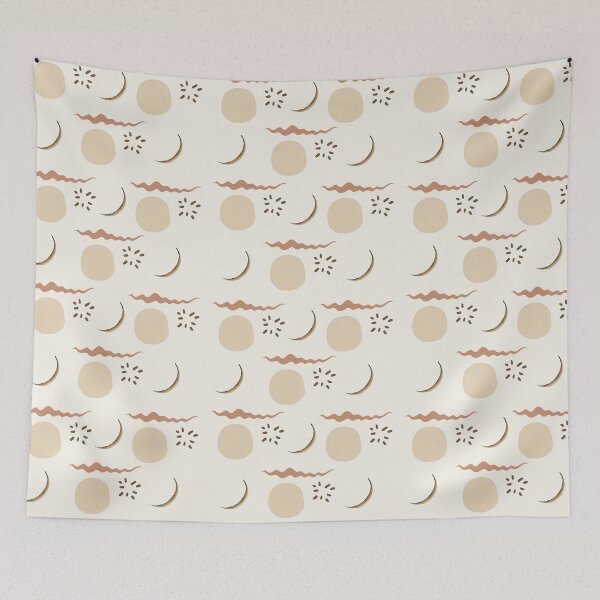 Item preview, sun and moon pattern boho style  designed and sold by fleursophia.