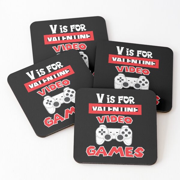 Item preview, v is for video games funny valentines day gamer boy men Classic T-shirt Cool Quote Valentine's day For Couple tee designed and sold by Achrafilla1.