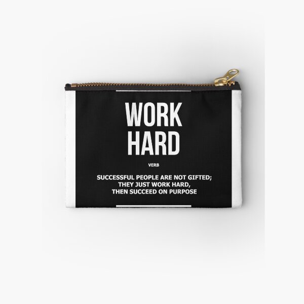 Item preview, Work Hard Verb Motivational Inspirational Work Hard Play Harder Quote designed and sold by SuccessHunters.