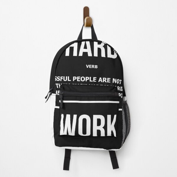 Item preview, Work Hard Verb Motivational Inspirational Work Hard Play Harder Quote designed and sold by SuccessHunters.